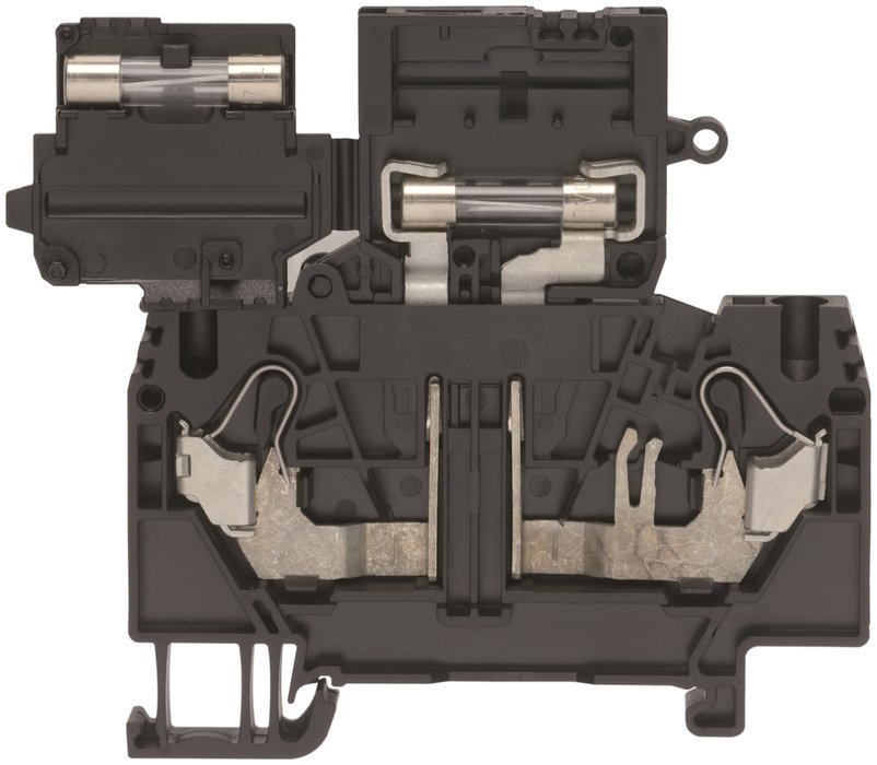 CONTA-CLIP fuse disconnect terminal with extraction lever for a spare fuse